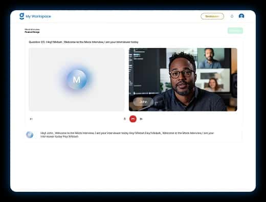 AI Interviewer to showcase your skills