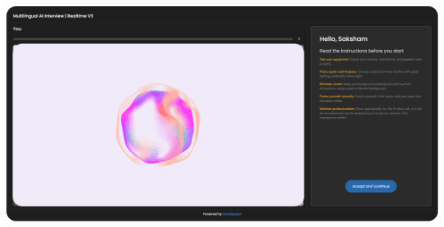 AI Interviewer dashboard view 3