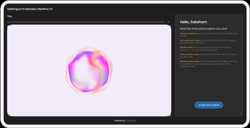 AI Interviewer dashboard view 3