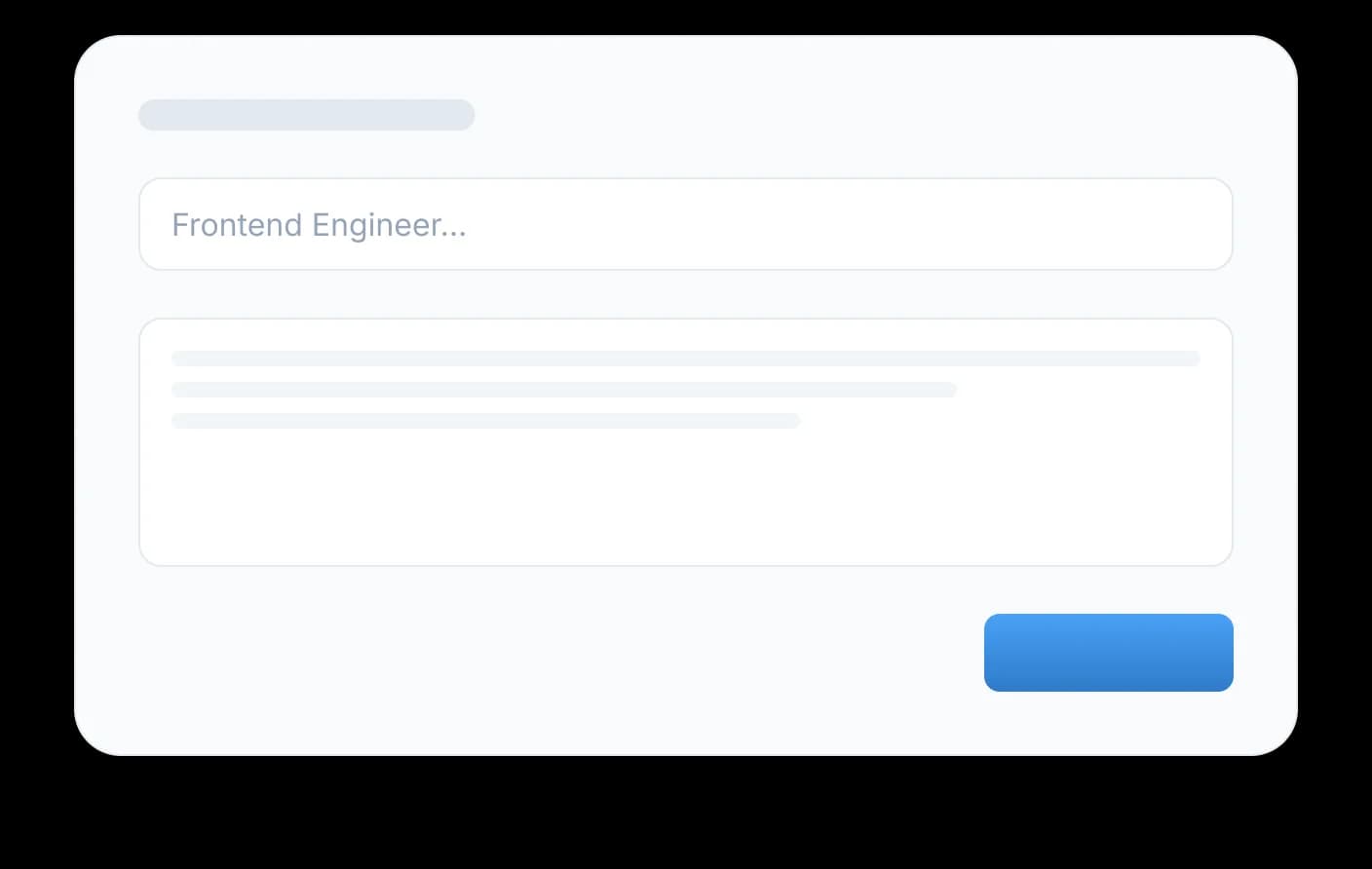 Job posting interface