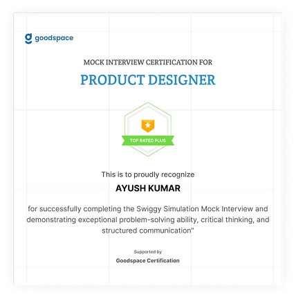 Mock Interview Certificate