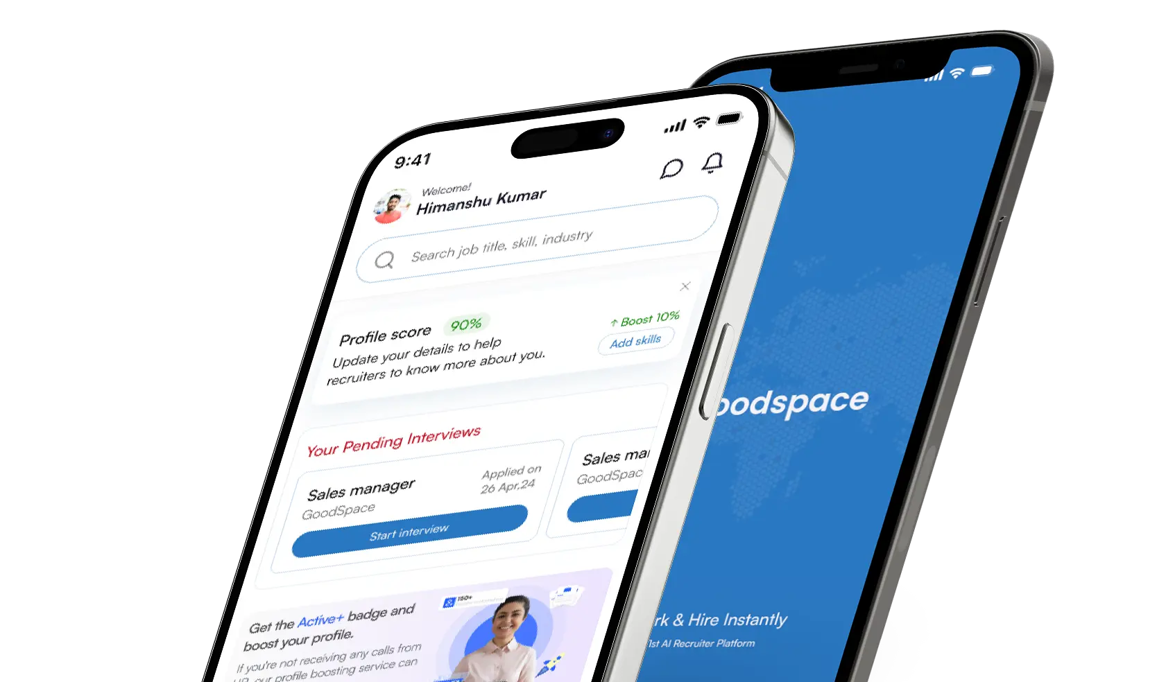 GoodSpace Mobile App Interface